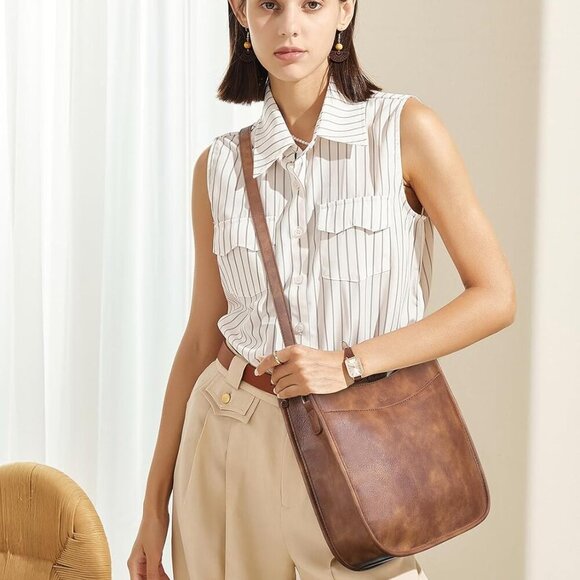 Crossbody Bags For Women Trendy Fashion Shoulder Bag Vegan Leather Purse For Lad - Picture 8 of 8